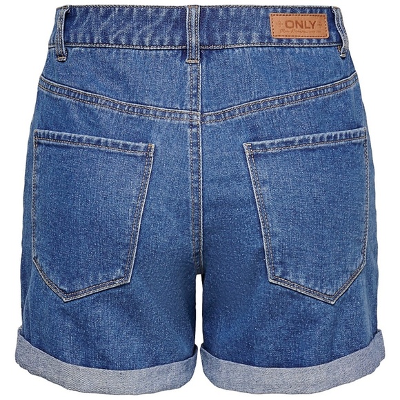 High-Waist Mom Denim Shorts - Picture 3 of 3